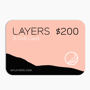 Layers e-gift card. $200 value